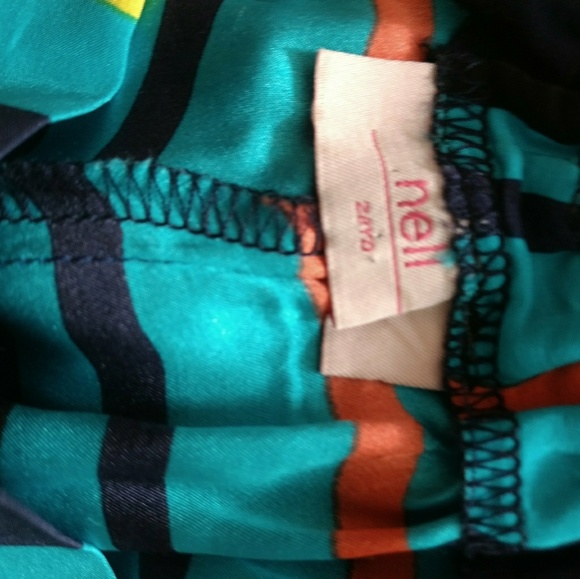 Nell Multi Colored Silk Shorts - Picture 4 of 4